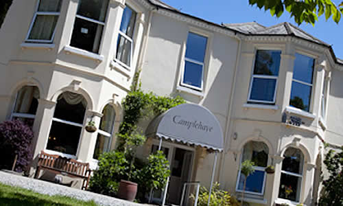 Entrance to Camplehaye Residential Home