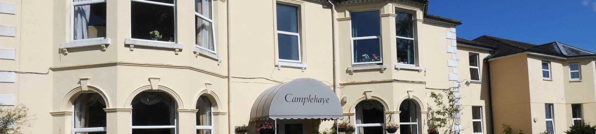 The entrance to Camplehaye Residential Home