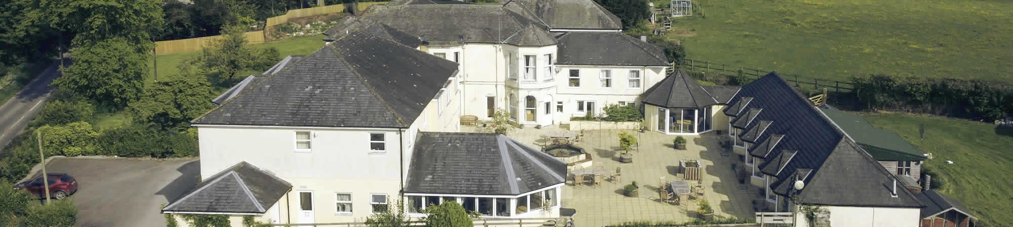 Aerial view of Camplehaye Residential Home